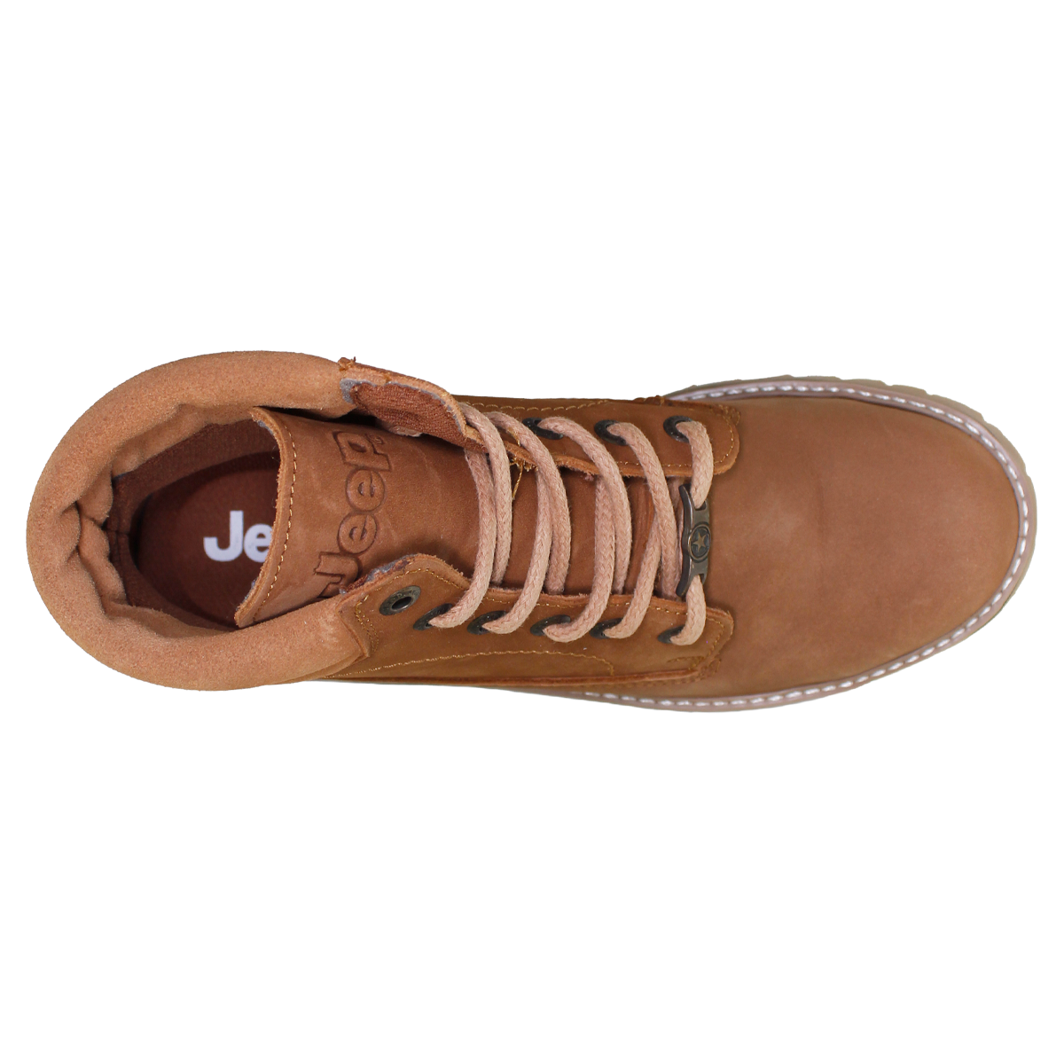 Botas Jeep 10750 Dama Con Casco Bronce Nobuck